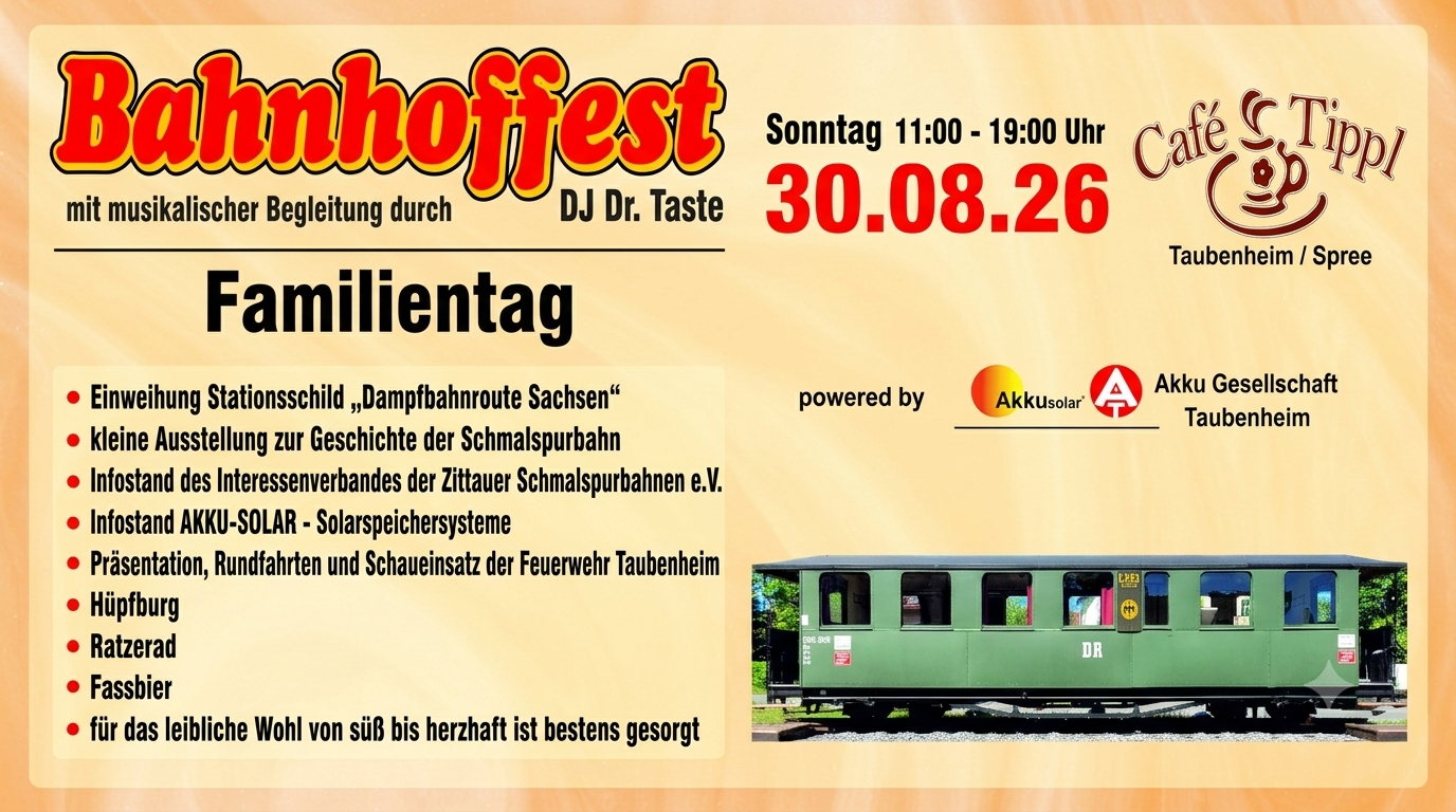 Bahnhoffest August 2026